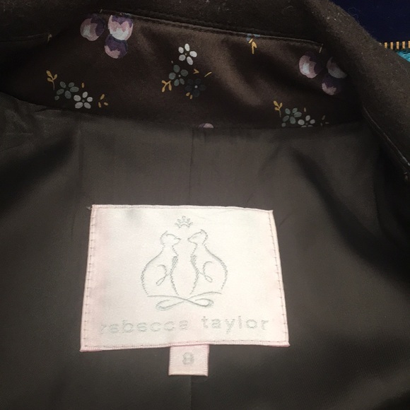 Rebecca Taylor Chocolate Brown Overcoat, Wool - Picture 10 of 13